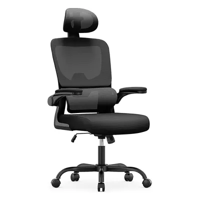 Siège de bureau ergonomique à dossier haut avec appui-tête - ALBASTONE Mayotte
